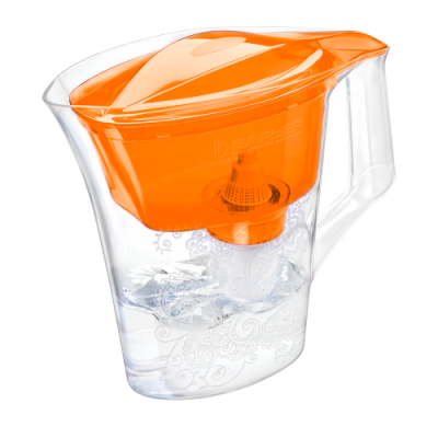 Фильтр-кувшин БАРЬЕР ТАНГО оранжевый с узором, картридж "Лайт" в комплекте (В294Р00)